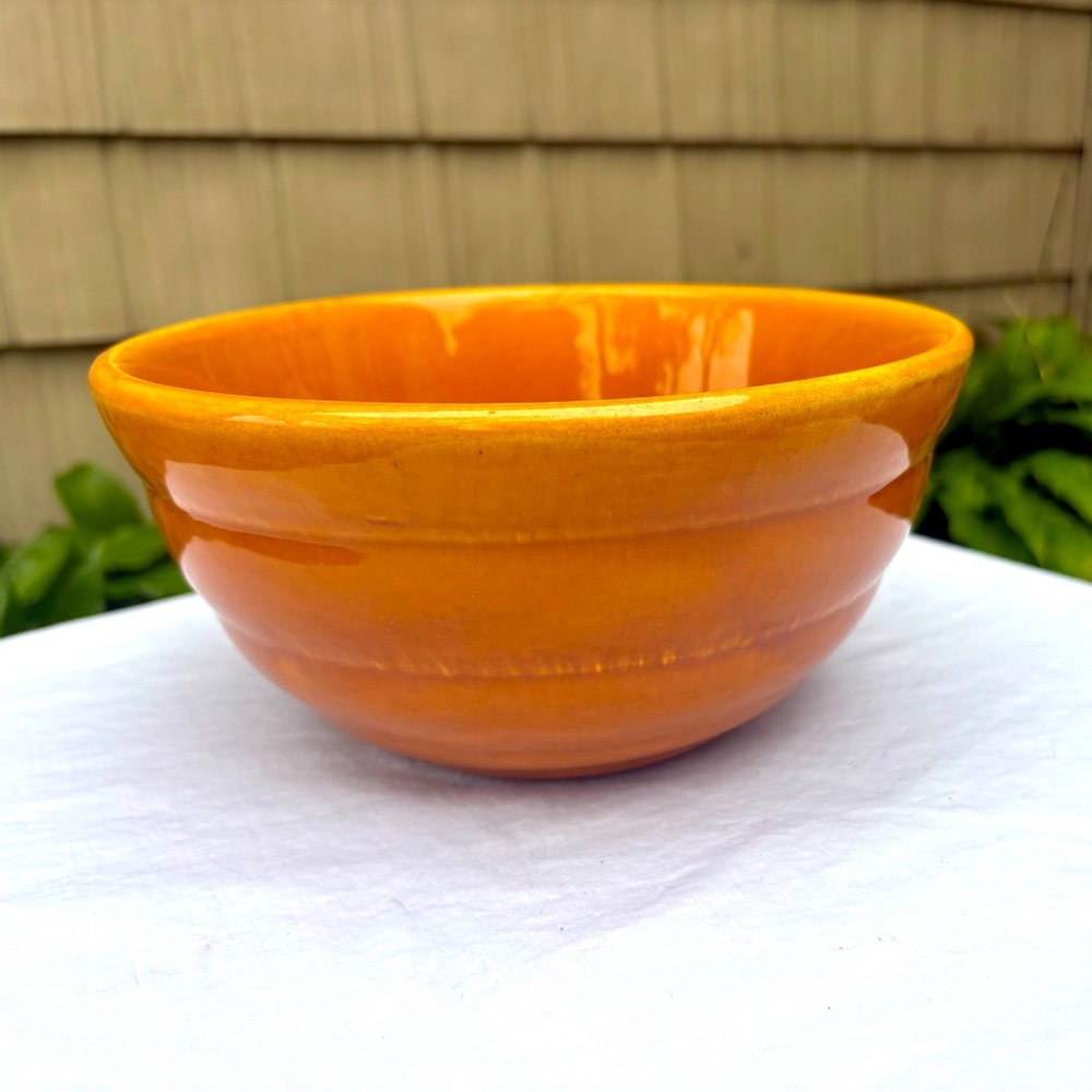 Vintage Bauer Ring Heavy Ceramic Mixing Bowl